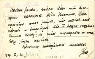 1907 Makó, családi csoportkép tisztekkel. Bolygó Sándor fényképészeti műterem felvétele, photo