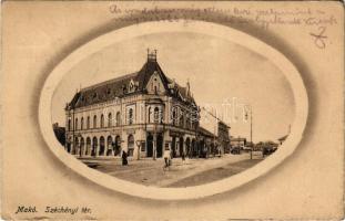 1921 Makó, Széchenyi tér, Faludy Imre, Pálfy Mihály üzlete. Vészi Dezső kiadása (kis szakadások / small tears)