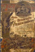 Zemplényi Szabó Antónia: Képes budapesti szakácskönyv. Sz. Hilaire Josefa, Kovács Irma, Dorn Anna, Gombos Erzsi, Moesz Gézáné, özvegy Gyöngyössy Sámuelné, Zemplényi Szabó Antalné nyomán szerk.: - - . (Bp., 1896, Lampel R.) Átkötött egészvászon-kötésben, hiányzó címlappal, a könyv elején több sérült, a fűzéstől részben elváló lappal, néhány kijáró lappal.