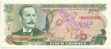 Costa Rica 1989. 5C "D58035090" T:UNC Costa Rica 1989. 5 Colones "D58035090" C:UNC Krause P#236d