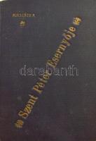 Mikszáth Kálmán: Szent Péter esernyője. Bp., 1901, Légrády, 2 sztl. lev.+ 324+(2) p. Második kiadás. Aranyozott egészvászon-kötésben, sérült, szétváló fűzéssel, helyenként kissé foltos lapokkal, tulajdonosi névbejegyzésekkel.