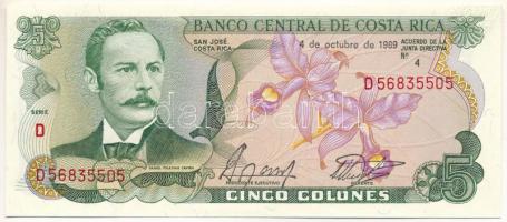 Costa Rica 1989. 5C "D56835505" T:UNC Costa Rica 1989. 5 Colones "D56835505" C:UNC Krause P#236d