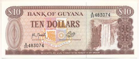 Guyana DN(1966-1992) 10$ "A/25 483074" T:UNC Guyana ND(1966-1992) 10 Dollars "A/25 483074" C:UNC Krause P#23
