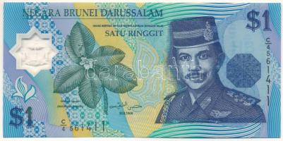 Brunei 1996. 1R polimer, "C/4 561411" T:UNC Brunei 1996. 1 Ringgit polymer, "C/4 561411" C:UNC Krause P#22a