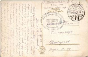 1940 Kolozsvár, Cluj; Promenada / Sétatéri részlet / promenade + "TÁBORI POSTAHIVATAL 19" ...