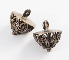 Ezüst pitykegomb (Ag) 2 db 10 g