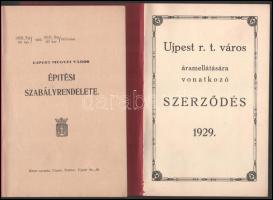 Újpest megyei város építési szabályrendelete. Újpest, 1929, Ritter Jenő. Kiadói papírkötés, jó állap...