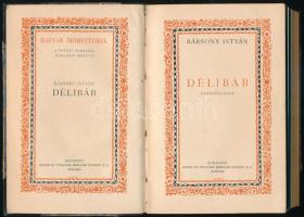 Bársony István: Délibáb. Elbeszélések. Bp., Singer és Wolfner. Félbőr kötés, kissé kopottas állapotban.