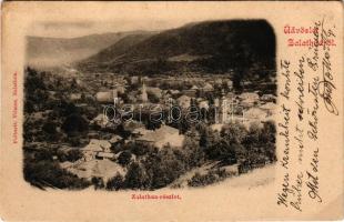 1902 Zalatna, Zlatna; látkép. Folberth Vilmos kiadása / general view (EB)
