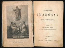 Székács József: Kisebb imakönyv evangy. keresztyének számára. Készítette - - . Pesten, 1868, Kilián György, 1 (címkép) t.+ 222+(2) p. Aranyozott gerincű egészbőr-kötésben, sérült, a könyvtesttől elváló hátsó kötéstáblával, kijáró címképpel, helyenként foltos lapokkal.