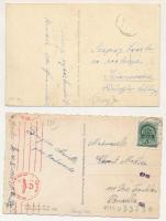 Vásárosnamény - 2 db régi város képeslap, az egyik hátoldalán Wehrmacht cenzúrával