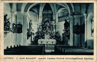 1947 Zsámbék, A Szent Keresztről nevezett Irgalmas Nőévrek tartományházának kápolnája, belső (EB)