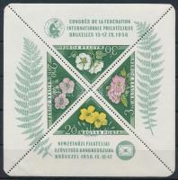 1958 FIP I. - Virág blokk 12-es fogazással (10.000)