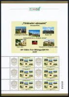 2025 Történelmi városaink bélyegkiállítás megszemélyesített 6-os kisív