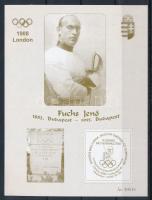 2008 Fuchs Jenő kardvívó olimpiai bajnok emlékív (No. 000184)