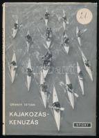 Granek István: Kajakozás-kenuzás, Bp., 1966, kn., Egészvászon-kötés papír védőborítóban, a védőborító szakadt.