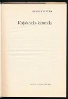 Granek István: Kajakozás-kenuzás, Bp., 1966, kn., Egészvászon-kötés papír védőborítóban, a védőborít...