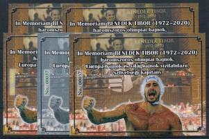 2020 In Memoriam Benedek Tibor 5 db-os emlékív garnitúra No 00037 és 00000 sorszámmal