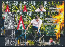 2022 BMX kerékpár - Kun Ádám világbajnok 4 db-os emlékív garnitúra No 00030 és 00000 sorszámmal
