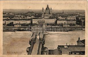 Hochspannungs-Lampen, Decoration-Lampen / Lámpa és izzó reklám, hátoldalon Budapest látképe a Lánchí...