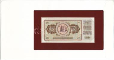 Jugoszlávia 1968. 10D felbélyegzett "Banknotes of all Nations" bankjegyes borítékban, bély...