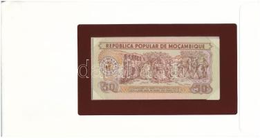 Mozambik 1980. 50M felbélyegzett "Banknotes of all Nations" bankjegyes borítékban, bélyegz...