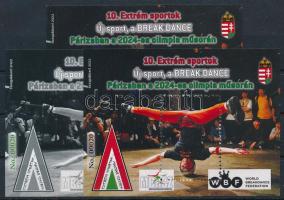 2022 10. Extrém sportok - Break Dance 3 db-os emlékív garnitúra No 00020