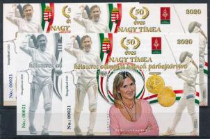 2020 Nagy Tímea 50 éves 4 darabos emlékív garnitúra No. 00021