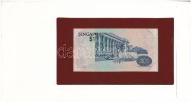 Szingapúr DN (1976) 1$ felbélyegzett "Banknotes of all Nations" bankjegyes borítékban, bél...