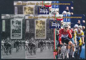 2025 100 éves a Tour de Hongrie kerékpárverseny 3 db-os emlékív garnitúra, 0023 sorszámmal