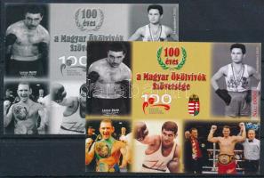 2025 100 éves a Magyar Ökölvívó Szövetség emlékív pár, 0000 piros-zöld sorszámmal