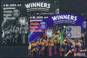2025 Az UEFA / BL 2025 évi győztese: PSG emlékív pár, 0000 piros-zöld sorszámmal