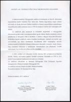 2013 60. Vásárhelyi őszi tárlat emlékív 144. sorszámmal, kísérő levéllel