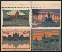 1924 Budapest nevezetességei levélzáró négyestömb