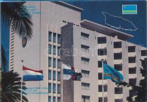 Aruba 1988. 5c - 2 1/2Fl (6xklf) forgalmi sor + "Aruba" zseton szettben, karton és műanyag dísztokban T:UNC sérült tok Aruba 1988. 5 Cents - 2 1/2 Florin (6xdiff) + "Aruba" token in set, in cardboard and plastic case C:UNC damaged case