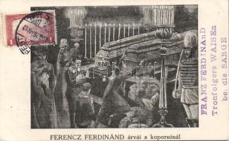 The orphans at the coffin of Franz Ferdinand