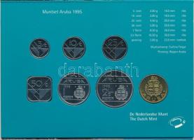 Aruba 1995. 5c - 2 1/2Fl (6xklf) forgalmi sor + "Aruba" zseton szettben, karton dísztokban...
