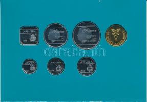 Aruba 1995. 5c - 2 1/2Fl (6xklf) forgalmi sor + "Aruba" zseton szettben, karton dísztokban...