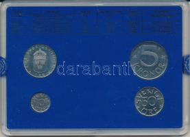 Svédország 1986. 10ö - 5K (4xklf) forgalmi sor műanyag tokban T:UNC
Sweden 1986. 10 Öre - 5 Kronor ...
