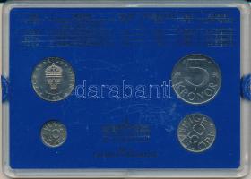 Svédország 1987. 10ö - 5K (4xklf) forgalmi sor műanyag tokban T:UNC
Sweden 1987. 10 Öre - 5 Kronor ...