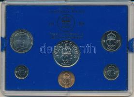 Svédország 1983. 10ö - 5K (6xklf) forgalmi sor műanyag tokban T:UNC Sweden 1983. 10 Öre - 5 Kronor (6xdiff) coin set in plastic case C:UNC