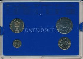 Svédország 1985. 10ö - 5K (4xklf) forgalmi sor műanyag tokban T:UNC
Sweden 1985. 10 Öre - 5 Kronor ...