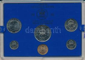 Svédország 1981. 5ö - 5K (6xklf) forgalmi sor műanyag tokban T:UNC Sweden 1981. 5 Öre - 5 Kronor (6xdiff) coin set in plastic case C:UNC