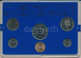 Svédország 1981. 5ö - 5K (6xklf) forgalmi sor műanyag tokban T:UNC
Sweden 1981. 5 Öre - 5 Kronor (6...