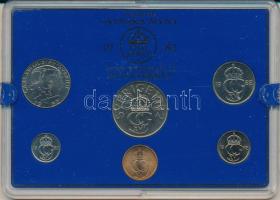 Svédország 1982. 10ö - 5K (6xklf) forgalmi sor műanyag tokban T:UNC Sweden 1982. 10 Öre - 5 Kronor (6xdiff) coin set in plastic case C:UNC
