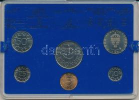 Svédország 1982. 10ö - 5K (6xklf) forgalmi sor műanyag tokban T:UNC
Sweden 1982. 10 Öre - 5 Kronor ...