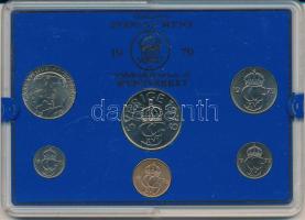 Svédország 1979. 10ö - 5K (6xklf) forgalmi sor műanyag tokban T:UNC Sweden 1979. 10 Öre - 5 Kronor (6xdiff) coin set in plastic case C:UNC