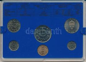 Svédország 1979. 10ö - 5K (6xklf) forgalmi sor műanyag tokban T:UNC
Sweden 1979. 10 Öre - 5 Kronor ...