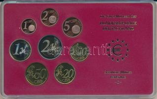 Németország 2004G 1c-2E (8xklf) forgalmi szett műanyag és papírtokban T:PP Germany 2004G 1 Cent - 2 ...