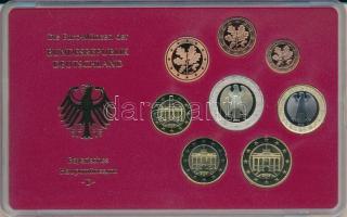 Németország 2005D 1c-2E (8xklf) forgalmi szett műanyag és papírtokban T:PP
Germany 2005D 1 Cent - 2...